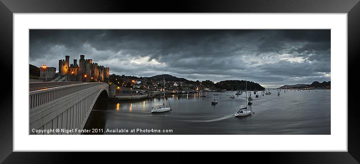 Conwy Castle Framed Mounted Print by Creative Photography Wales