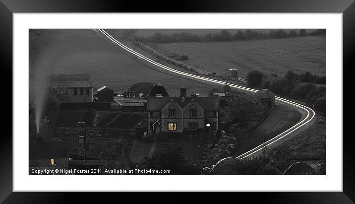 Headlights Framed Mounted Print by Creative Photography Wales