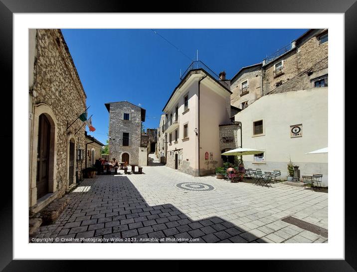 Rocca Calascio winter landscapes, The Abruzzo, Italy Framed Mounted Print by Creative Photography Wales