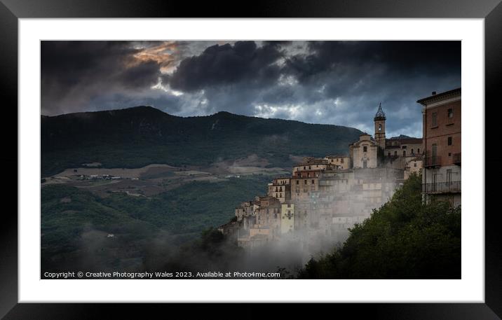 Chiesa di San Giovanni at Colledimezzo, The Abruzzo, Italy Framed Mounted Print by Creative Photography Wales