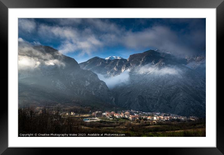 Vallone di San Martino Gorge, The Abruzzo, Italy Framed Mounted Print by Creative Photography Wales
