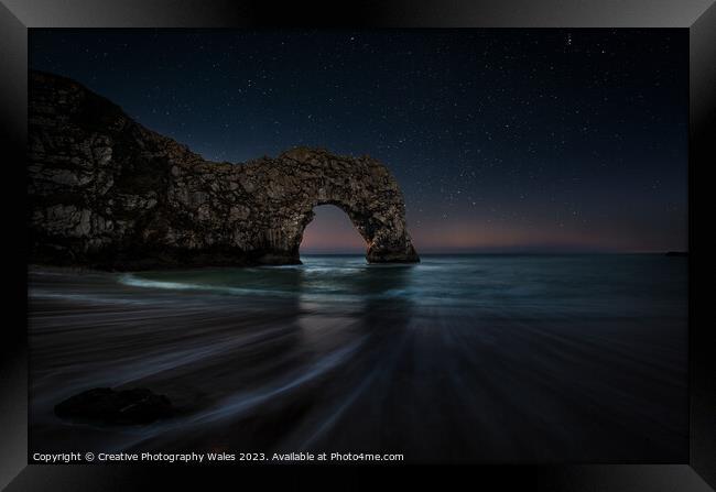 Durdle Door, Jurassic Coast in Dorset Framed Print by Creative Photography Wales