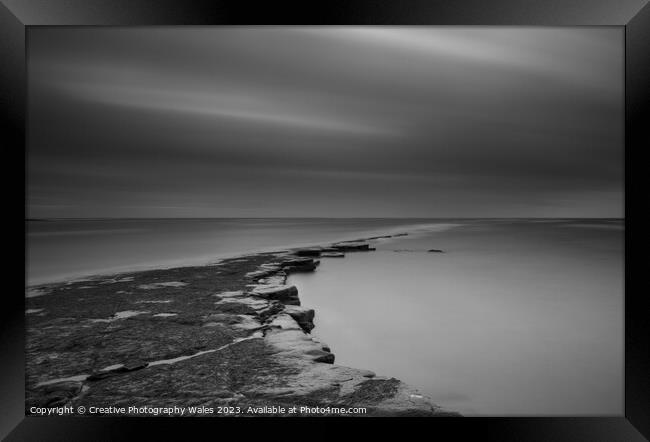 Kimmeridge Bay Long Exposure Framed Print by Creative Photography Wales