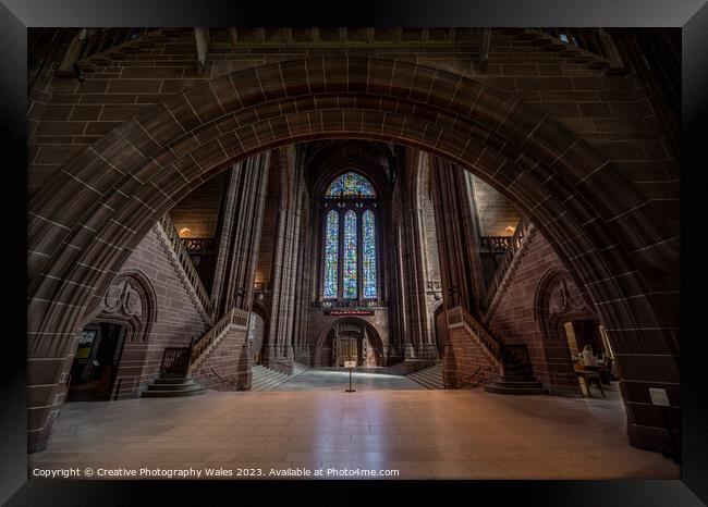Liverpool Cathedral, Liverpool City images Framed Print by Creative Photography Wales