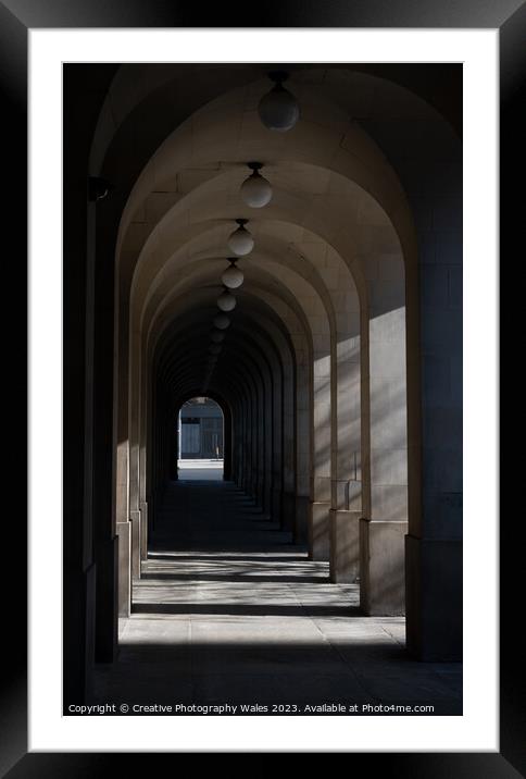 Town Hall Arches Manchester Framed Mounted Print by Creative Photography Wales