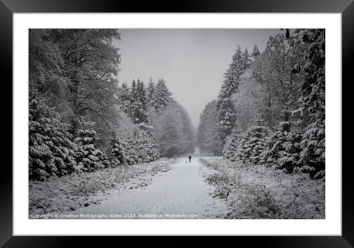 Forest of Dean Winter Landscape Framed Mounted Print by Creative Photography Wales