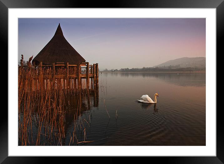 Llangorse Lake Framed Mounted Print by Creative Photography Wales