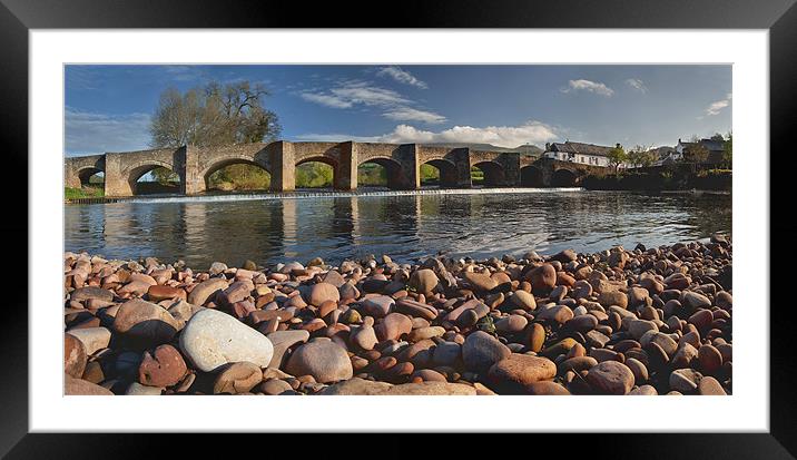 Bridge on the Usk, Crickhowell Framed Mounted Print by Creative Photography Wales