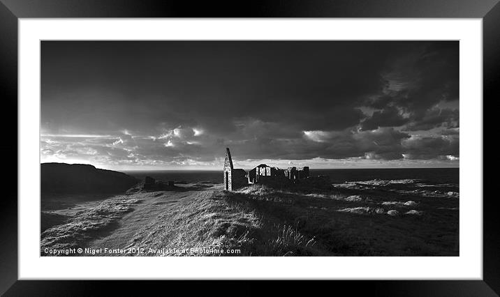 Porthgain storm Framed Mounted Print by Creative Photography Wales