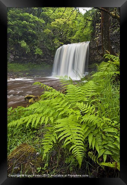 Sgwd yr Eira Waterfall Framed Print by Creative Photography Wales