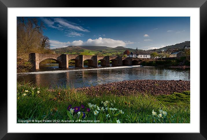Bridge on the Usk, Crickhowell Framed Mounted Print by Creative Photography Wales
