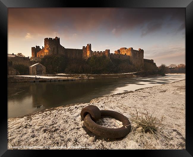 Pembroke Castle Framed Print by Creative Photography Wales