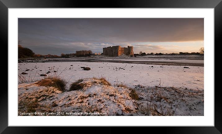 Carew Castle Framed Mounted Print by Creative Photography Wales