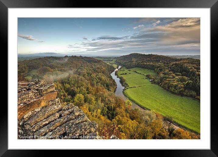 Symonds Yat Dawn Framed Mounted Print by Creative Photography Wales