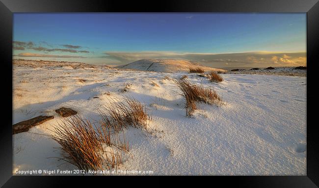 Fan Nedd winter landscape Framed Print by Creative Photography Wales