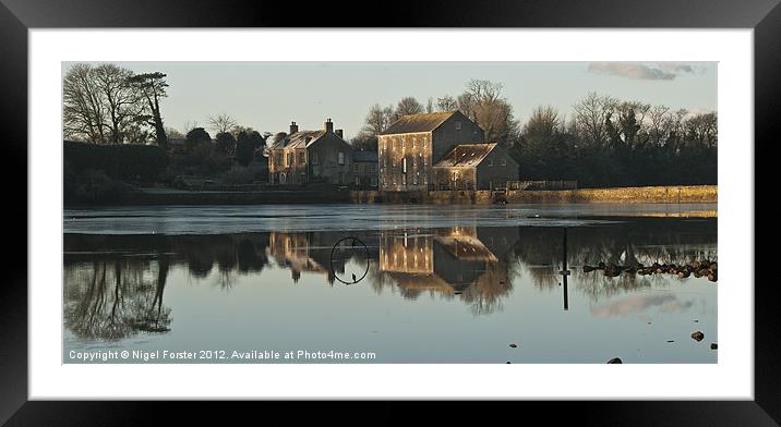 Carew Tidal Mill Framed Mounted Print by Creative Photography Wales