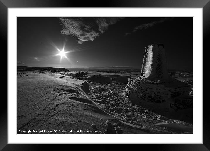 Hay Bluff sunburst Framed Mounted Print by Creative Photography Wales