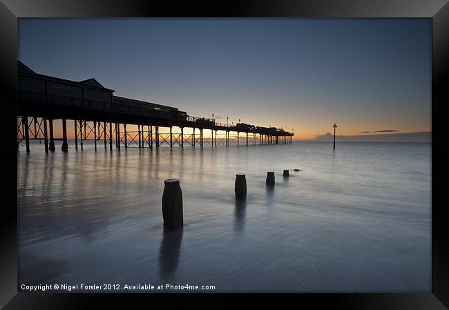 Teignmouth Pier Framed Print by Creative Photography Wales