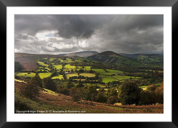 Tor y Foel Autumn Light Framed Mounted Print by Creative Photography Wales