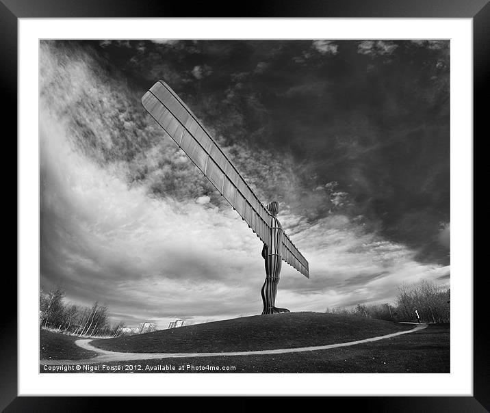Angel of the North Framed Mounted Print by Creative Photography Wales