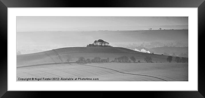 Pewsey Vale landscape Framed Mounted Print by Creative Photography Wales