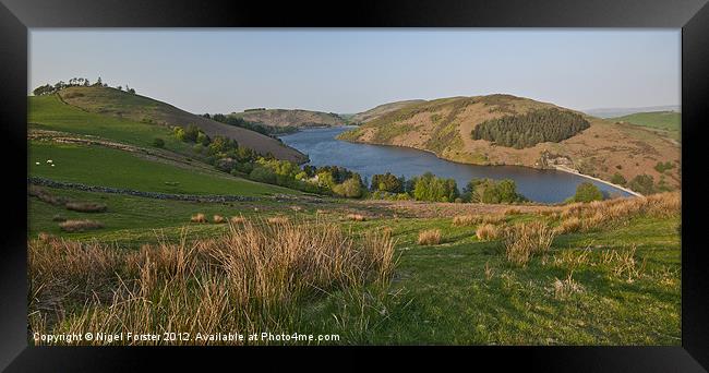 Lyn Clywedog Summer Landscape Framed Print by Creative Photography Wales