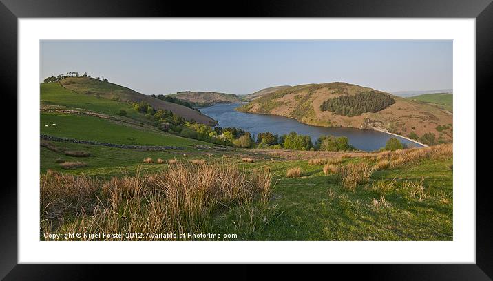 Lyn Clywedog Summer Landscape Framed Mounted Print by Creative Photography Wales