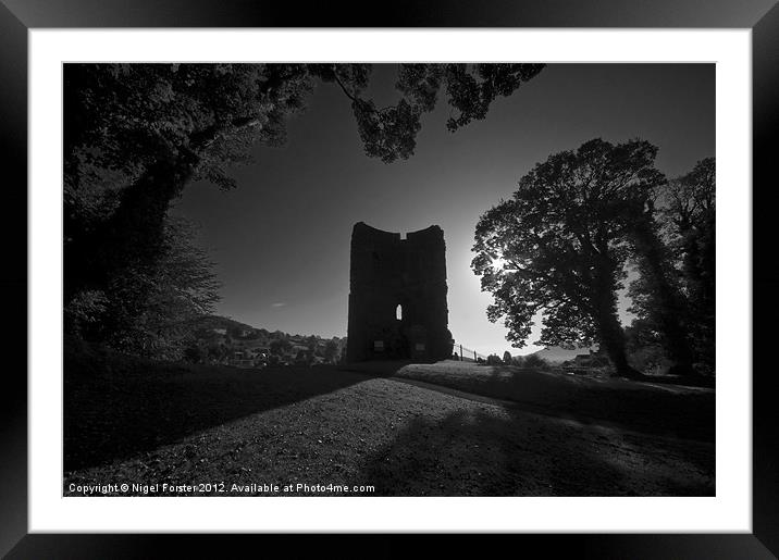 Crickhowell Castle Framed Mounted Print by Creative Photography Wales