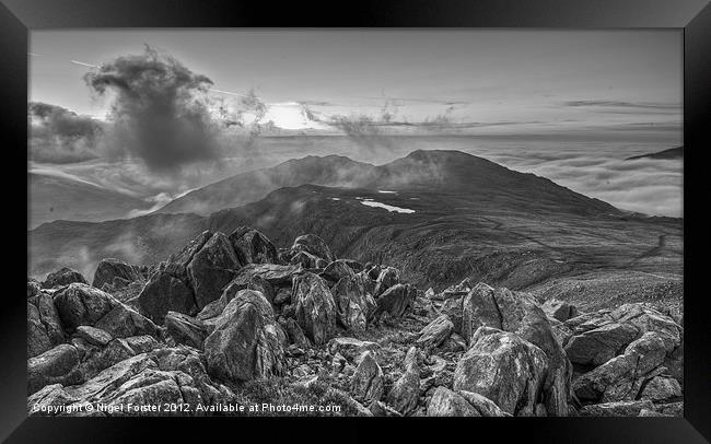 Glyderau landscape Framed Print by Creative Photography Wales