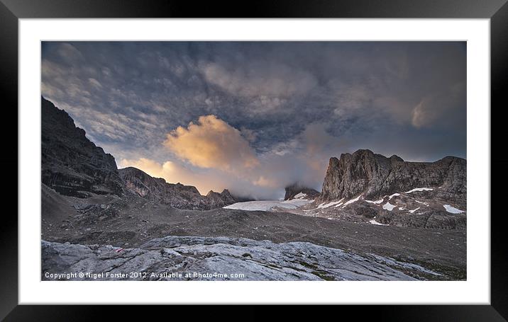 Kletterstieg Dawn Framed Mounted Print by Creative Photography Wales