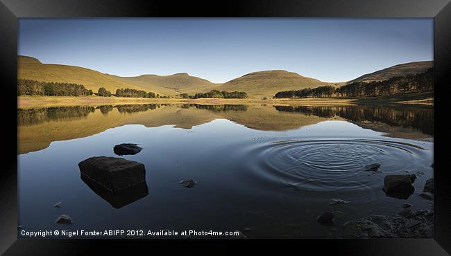 Pen y Fan Reflection Framed Print by Creative Photography Wales