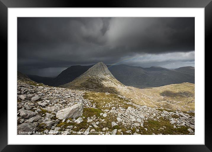 Tryfan Storm Framed Mounted Print by Creative Photography Wales