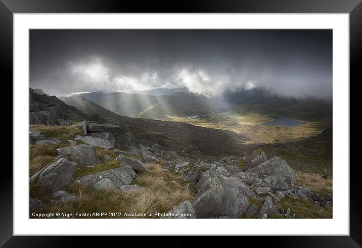 Snowdonia sunburst Framed Mounted Print by Creative Photography Wales
