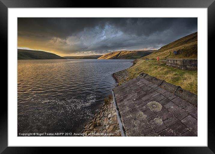 Claerwen evening light Framed Mounted Print by Creative Photography Wales