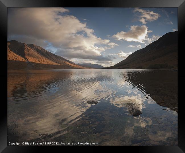 Loch Etive Reflection Framed Print by Creative Photography Wales