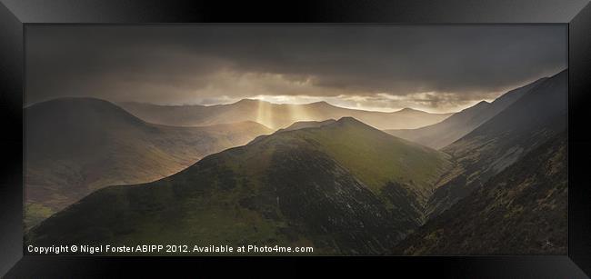 Knott rigg last light Framed Print by Creative Photography Wales
