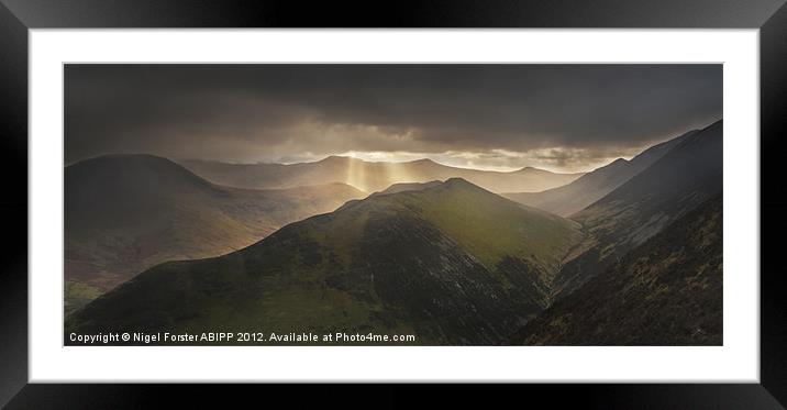 Knott rigg last light Framed Mounted Print by Creative Photography Wales