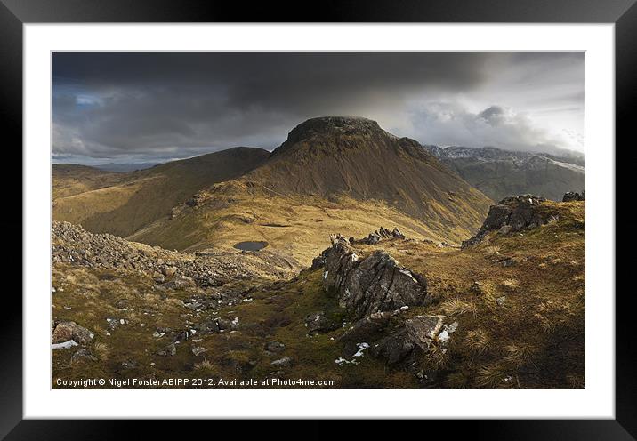Great Gable Framed Mounted Print by Creative Photography Wales