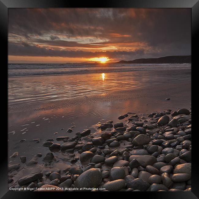 Pebbles Framed Print by Creative Photography Wales