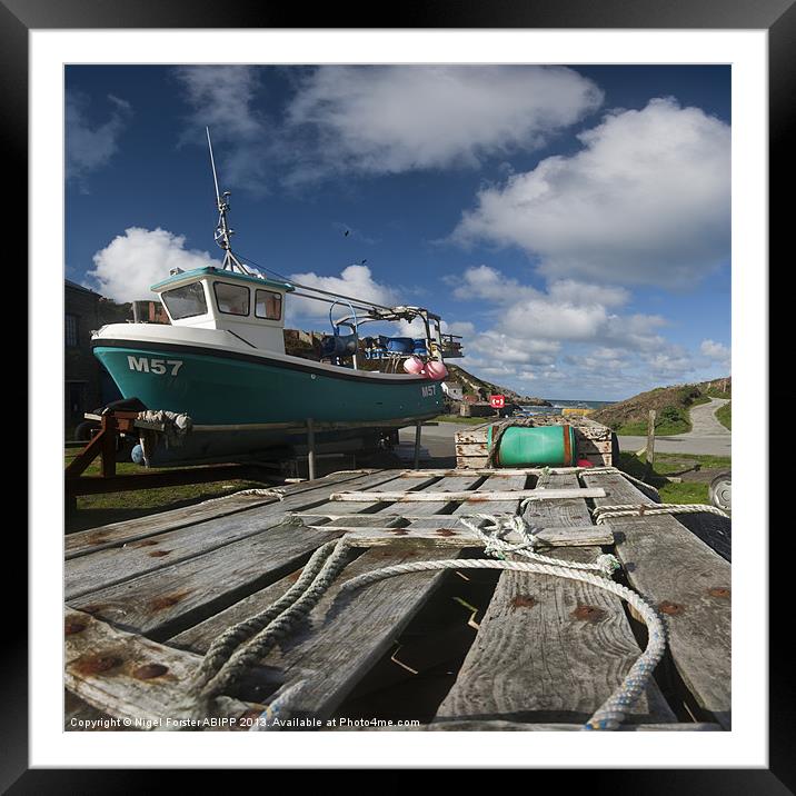 Porthgain Harbour Framed Mounted Print by Creative Photography Wales
