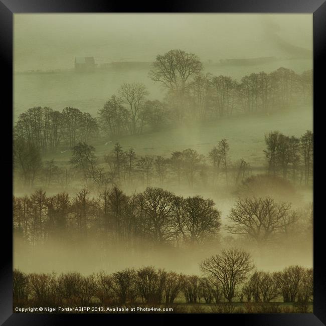 Pencelli Mist Framed Print by Creative Photography Wales