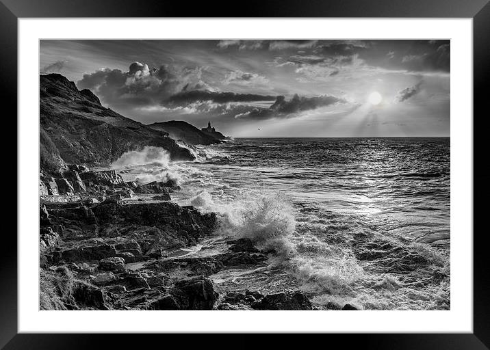 Mumbles Lighthouse Framed Mounted Print by Creative Photography Wales