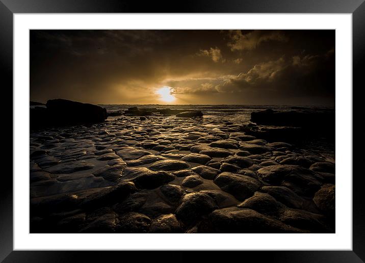 Southerndown Sundown Framed Mounted Print by Creative Photography Wales