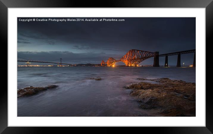 Forth Rail Bridge  Framed Mounted Print by Creative Photography Wales