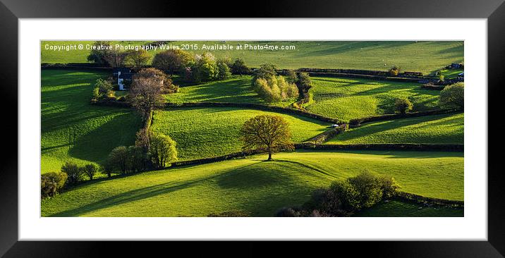 Skirrid Fields Framed Mounted Print by Creative Photography Wales