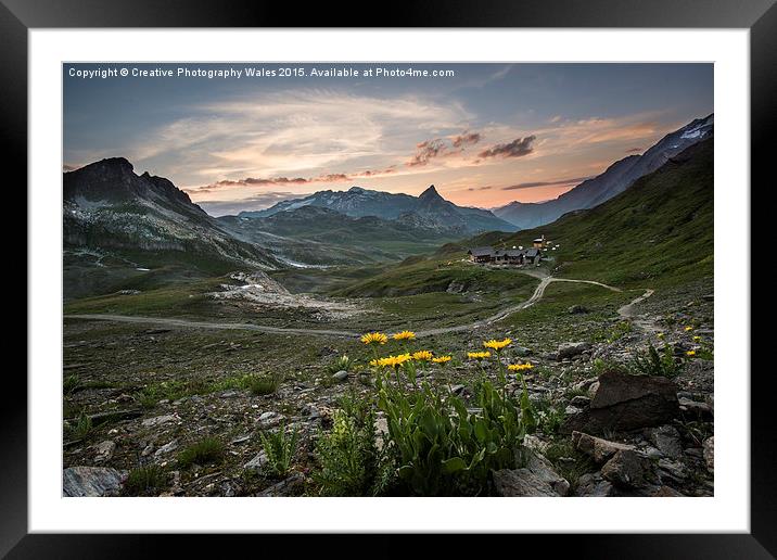 French Alps on the GR5 Framed Mounted Print by Creative Photography Wales