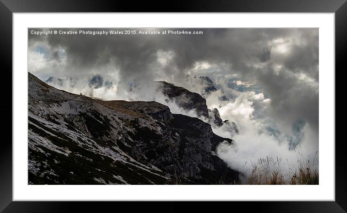 Dolomites Morning light Framed Mounted Print by Creative Photography Wales