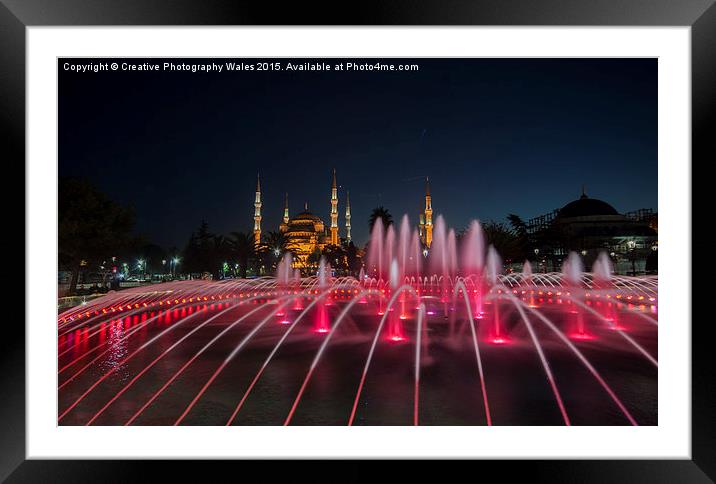 Aya Sofia in Istanbul, Turkey Framed Mounted Print by Creative Photography Wales