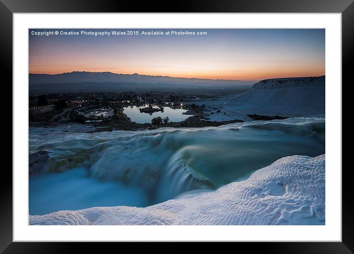 Pamukkale in Turkey Framed Mounted Print by Creative Photography Wales
