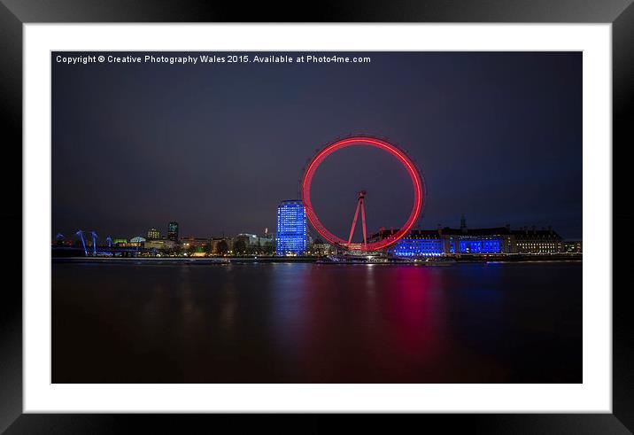 Thames Embankment, London Framed Mounted Print by Creative Photography Wales